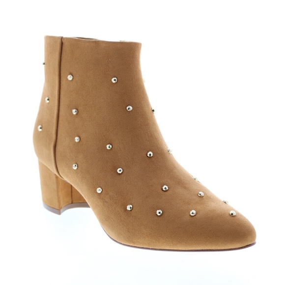 Katydid Shoes - NEW Katy Perry The Auora Womens Brown Canvas Zipper Ankle Booties Boots SIZE 8.5